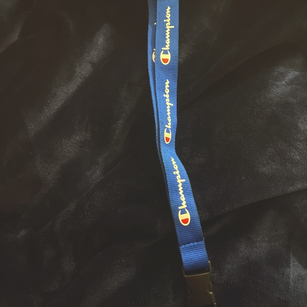 Blue Unisex Champion Lanyard